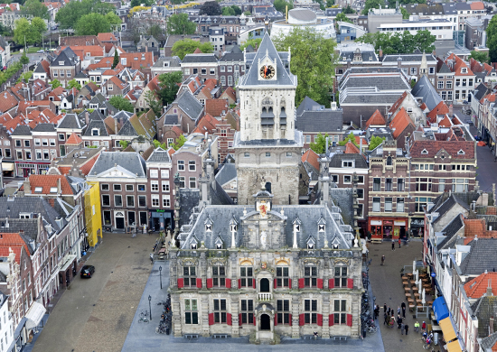 City of Delft from above